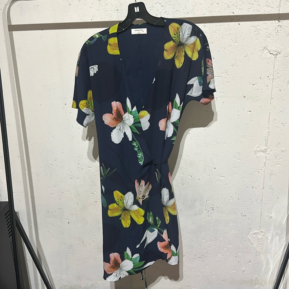 Aritzia Babaton Floral Wrap Dress